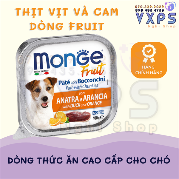 Pate Monge Cho CHÓ Nhiều Vị Thơm Ngon 100g