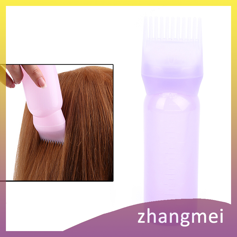 Zhangmei Bình nhuộm tóc 120ml Lược pha chế nhuộm tóc cho salon