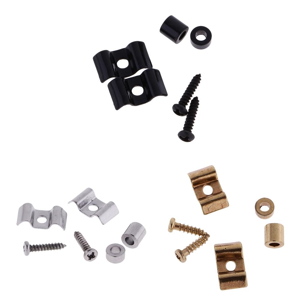 BNGUITAR 2x Guitar Roller String Tree Retainer Guides with Screws