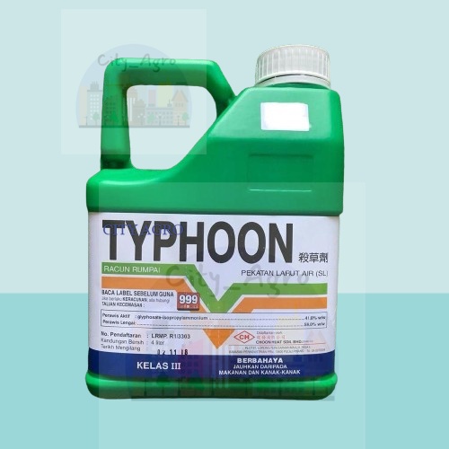 4L typhoon Racun Rumpai Glyphosate 41.0% ready stocks!! | Lazada