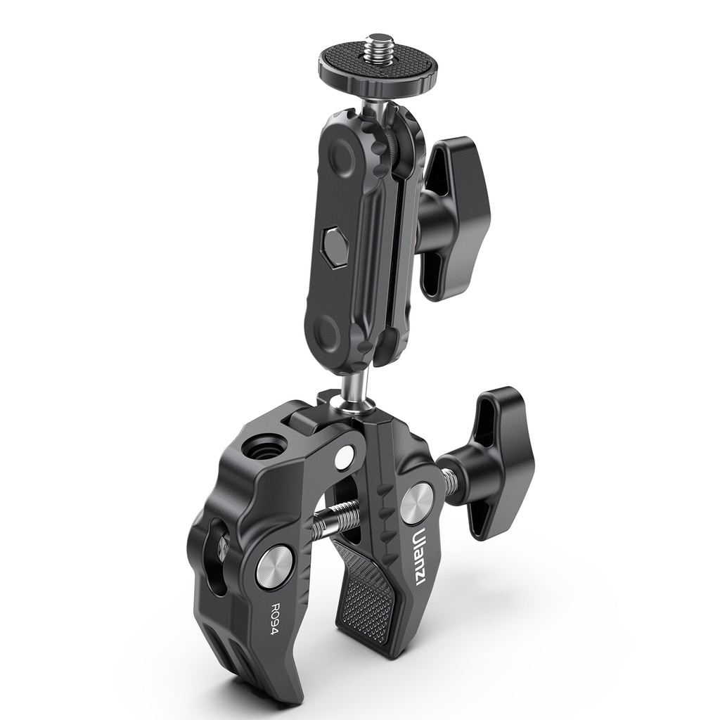 Kẹp đa năng xoay 360 độ ulanzi r094 chuyên dụng° đầu bi xoay bằng hợp kim nhôm với vít 1 / 4 inch 3 / 8 inch chịu tải 1.5kg