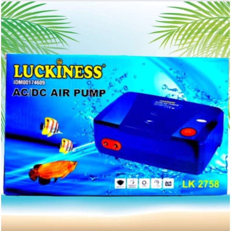 Airpump Aerator Udara Aquarium LUCKINESS ACDC LK 2758
