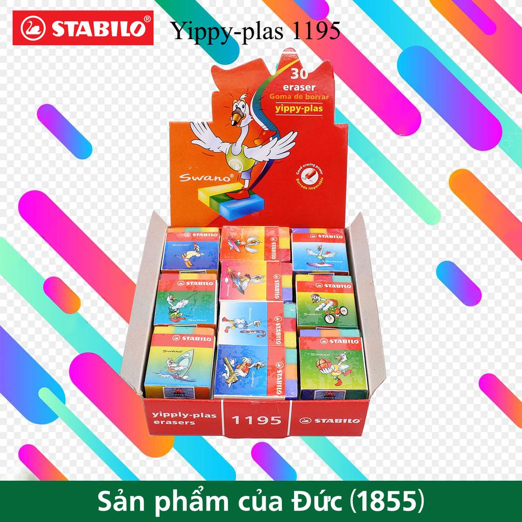 Hộp gôm STABILO Yippy-plas/Trio 30 viên