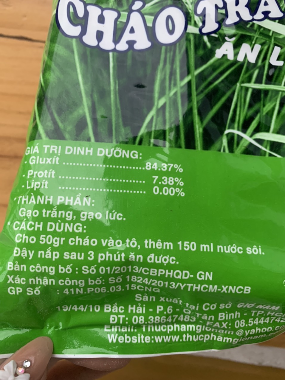 CHÁO TRẮNG GIÓ NAM CÂU CÁ