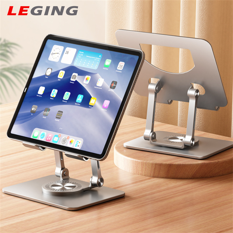 2028 Laptop Stand Aluminum Alloy Computer Riser Adjustable Foldable Laptops Elevator PC Cooling Mount For 4.7-12 Inch Laptop Tablet Phones