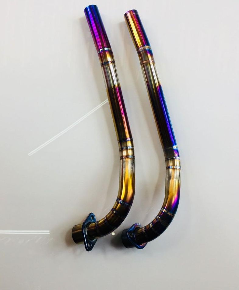 Cổ pô titan gắn xe wave xe Sirus