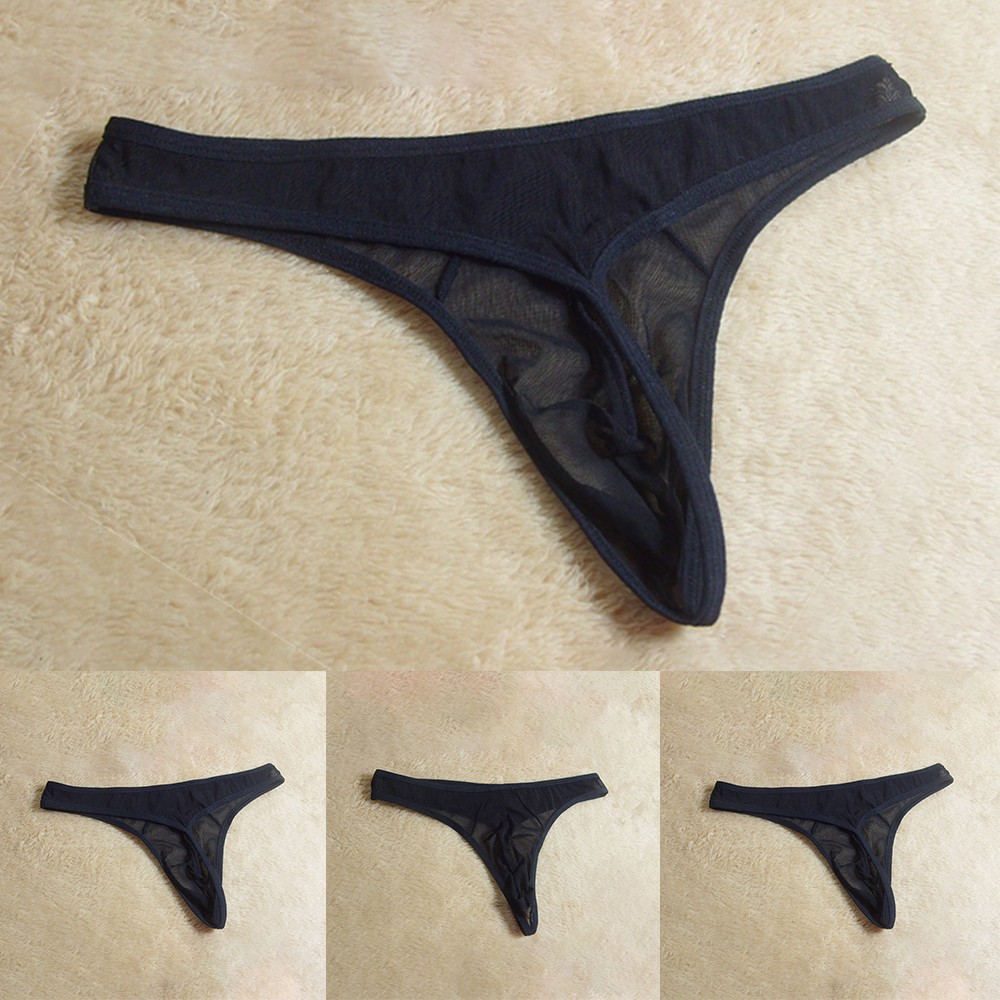 【MOMLOVE】 Stylish and Seductive Men's See Through G String Underwear for a Daring Look