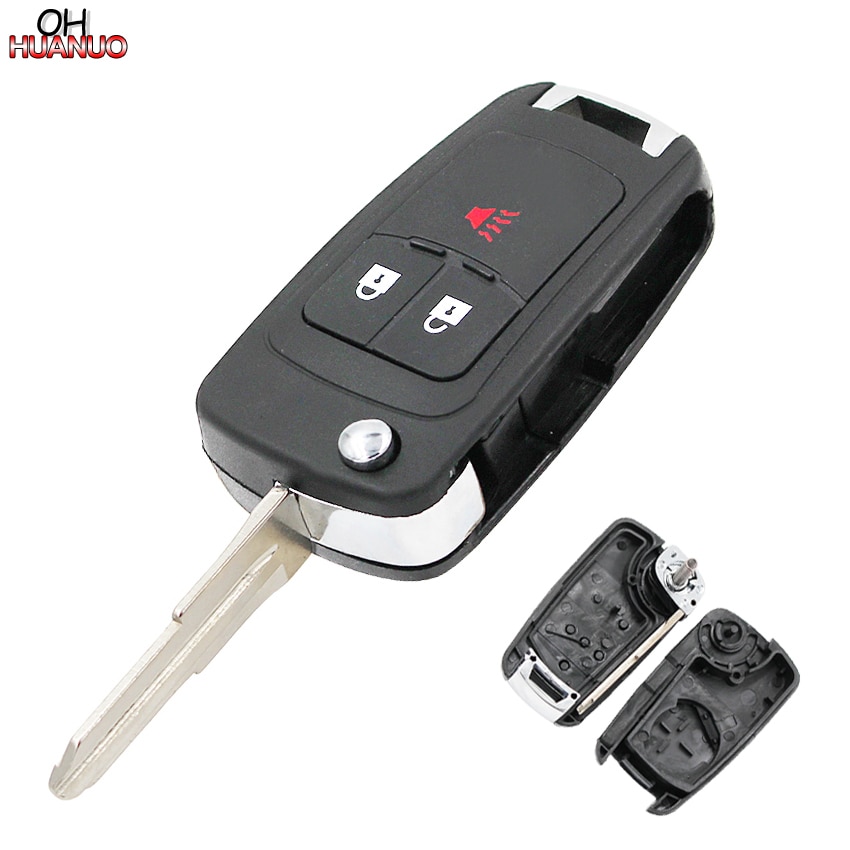 3/2+1 buttons replacement key shell case fob fit for chevrolet spark flip remote key fob