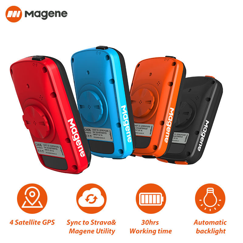 RRSkit【ENGLISH】Magene C406 Bike Computer  Wireless Smart Speedometer Road MTB Bicycle Odometer Bluetooth-Compatible ANT+
