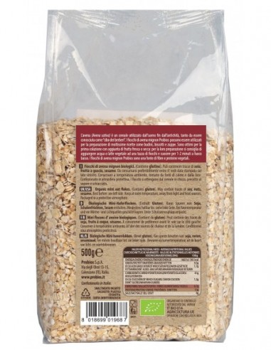 Yến mạch hữu cơ cán lớn & cán mỏng PROBIOS - (Large Rolled & Thin Rolled Organic Oats) - 500gr