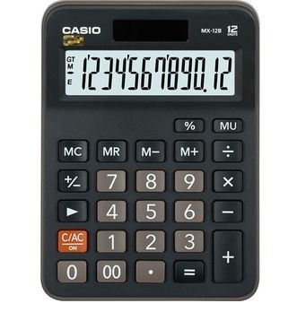 MÁY TÍNH CASIO MX-12B-BK CHÍNH HÃNG