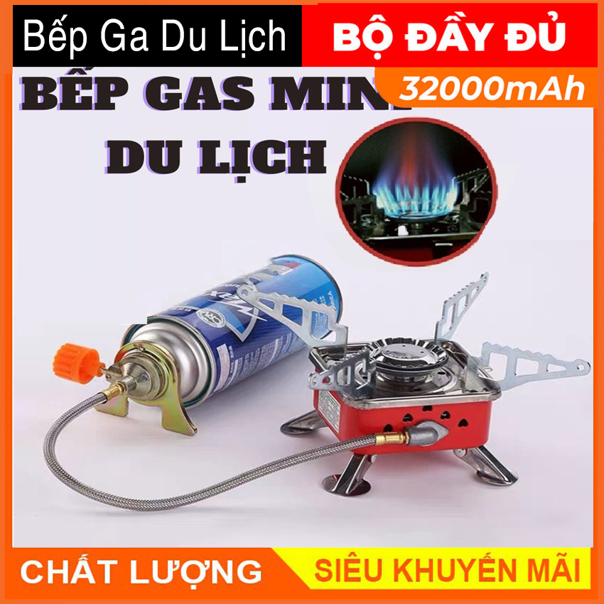 ( ĐANG SALE - 50% ) Bếp gas mini du lịch xếp gọn hợp kim thép chắc chắn, đánh lửa tự động chuyên phượt thủ sử dụng an toàn với bình gas mini đã qua kiểm duyệt