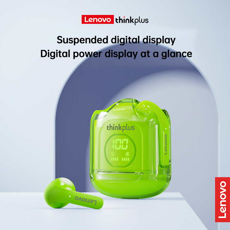 Lenovo thinkplus xt65 Tai nghe TWS bluetooth không dây 5.3 Tai nghe nhét tai âm bass âm thanh nổi điều khiển bằng cảm ứng giảm tiếng ồn Thời gian đợi lâu Màn hình LED Tương thích với IOS Android