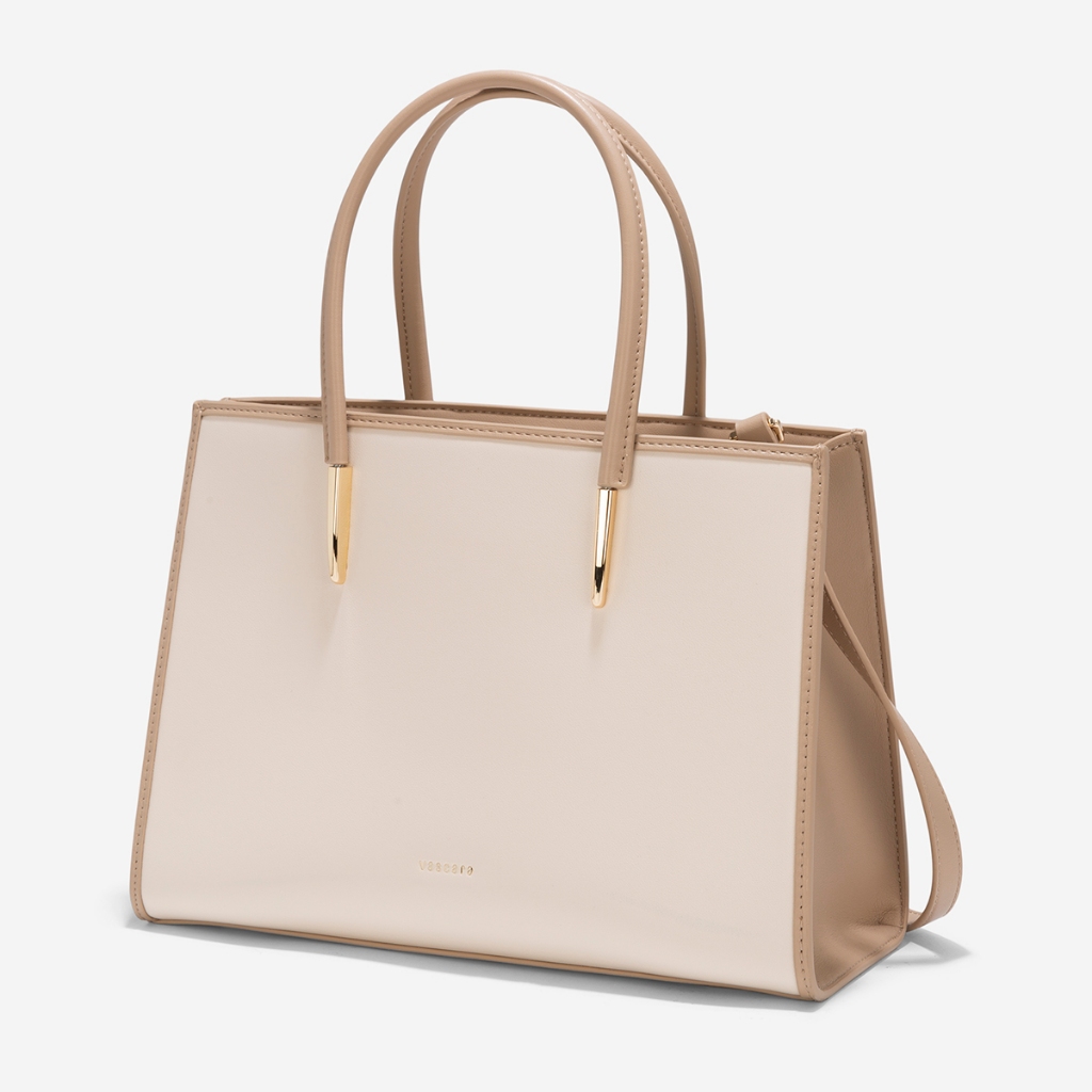 [Ưu Đãi 15.09] Vascara Túi Tote Nhấn Viền Layer - TOT 0154