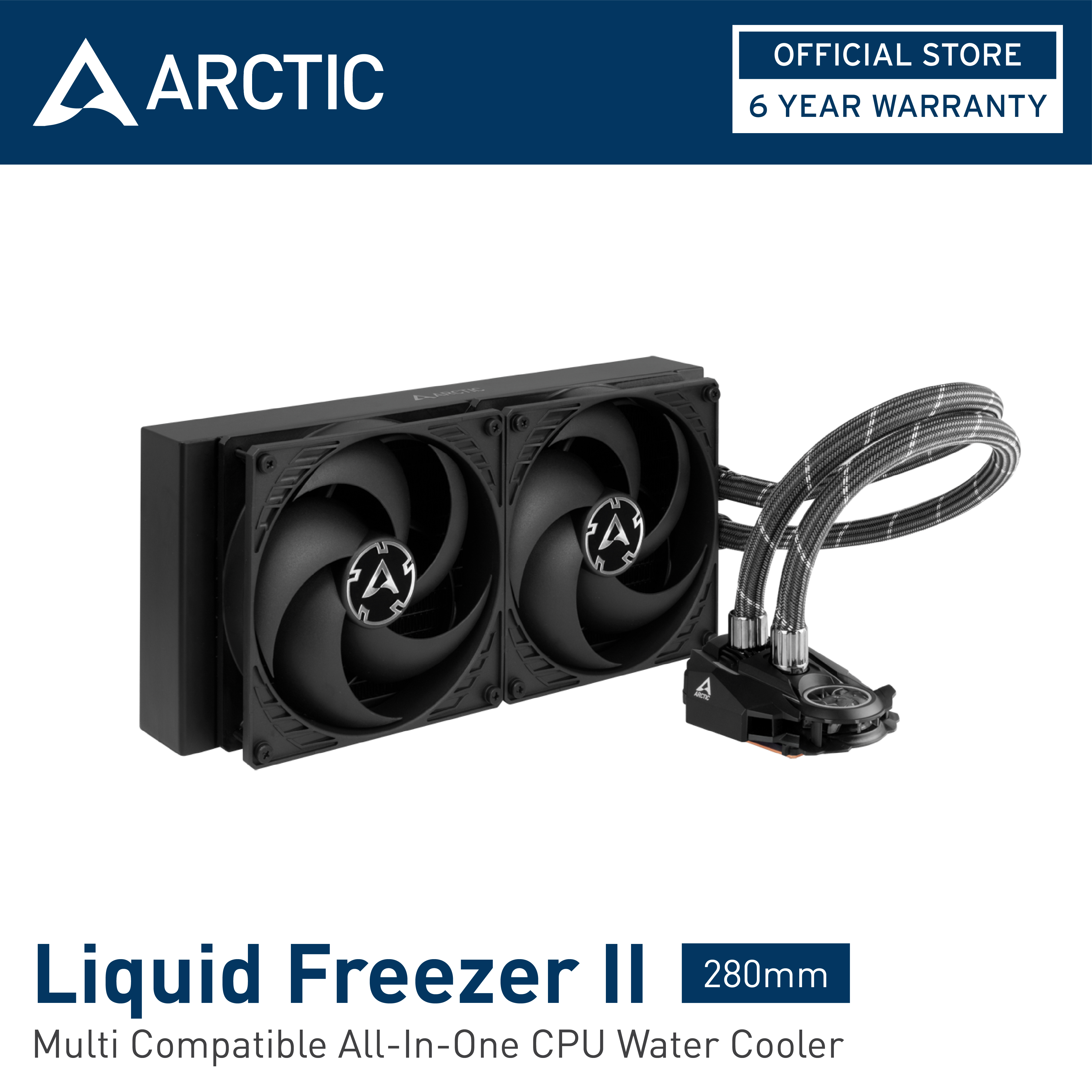 【ML】キャシー・ラング ARCTIC Liquid Freezer II 280mm (new AMD clip) , Multi Compatible