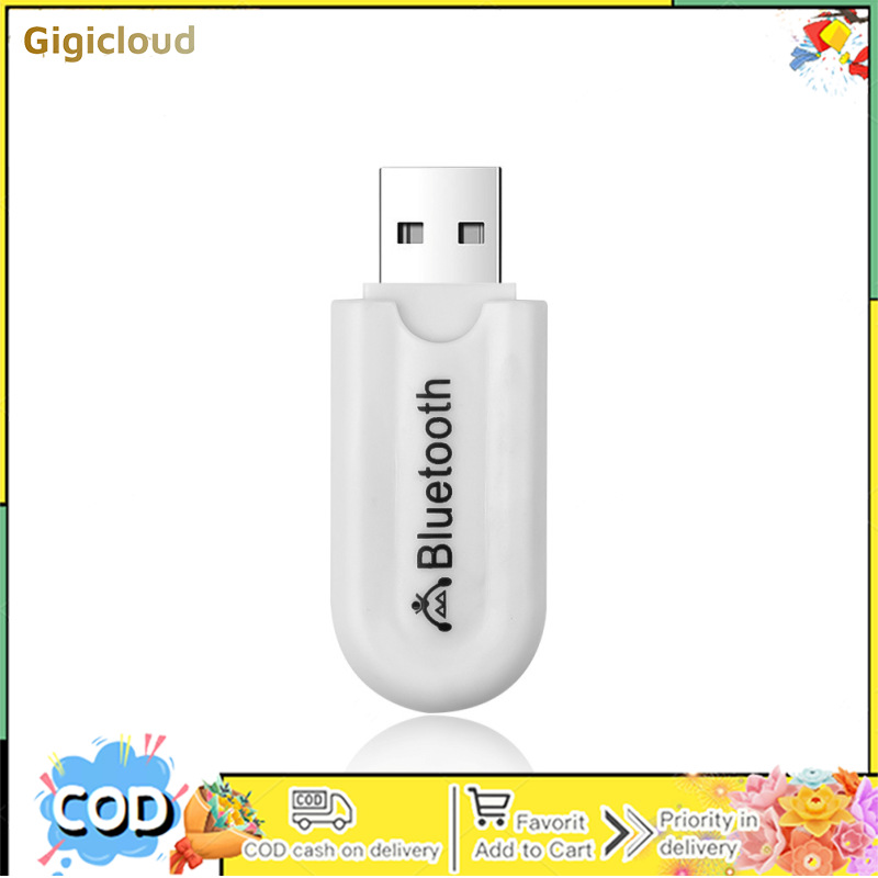 Car USB Bluetooth-compatible Adapter Audio Music Transmitter Receiver 3.5mm Aux For For Tv Pc Headphones