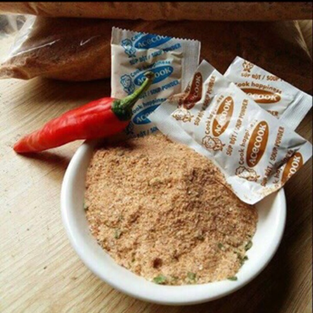 muối chấm, bột canh mỳ tôm hảo hảo