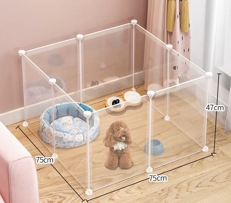 [HCM] Q12 Combo chuồng Quây chó , mèo tiện lợi dễ tháo lắp -nhiều kích thước , màu sắc ( không cửa )