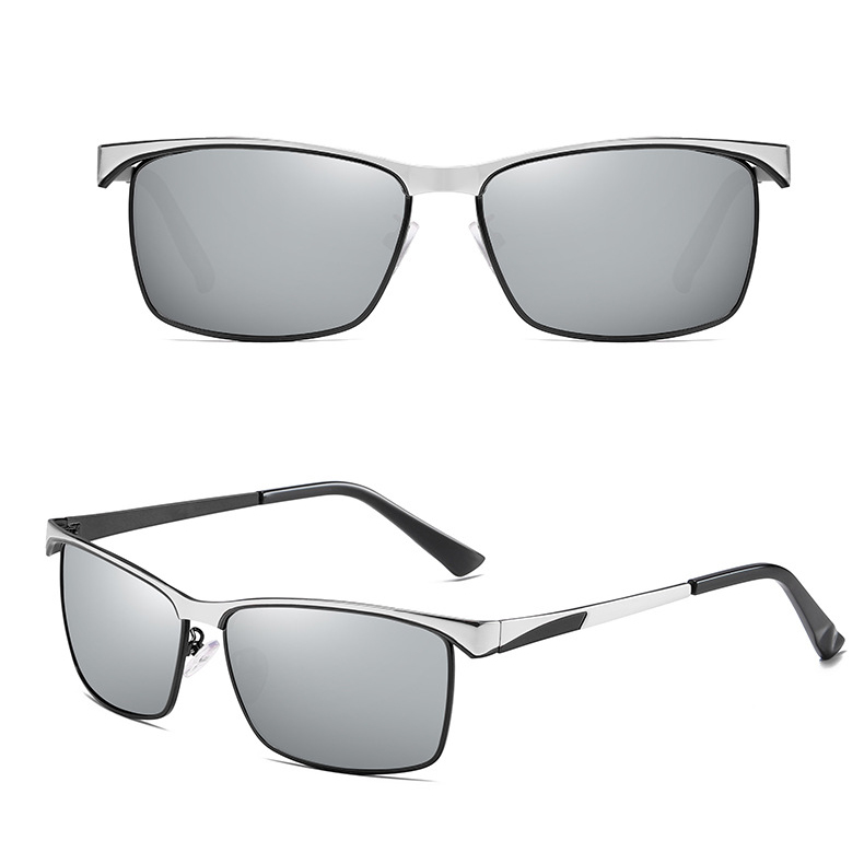 Kính râm mát phân cực Polarized vuông nam nữ 1906
