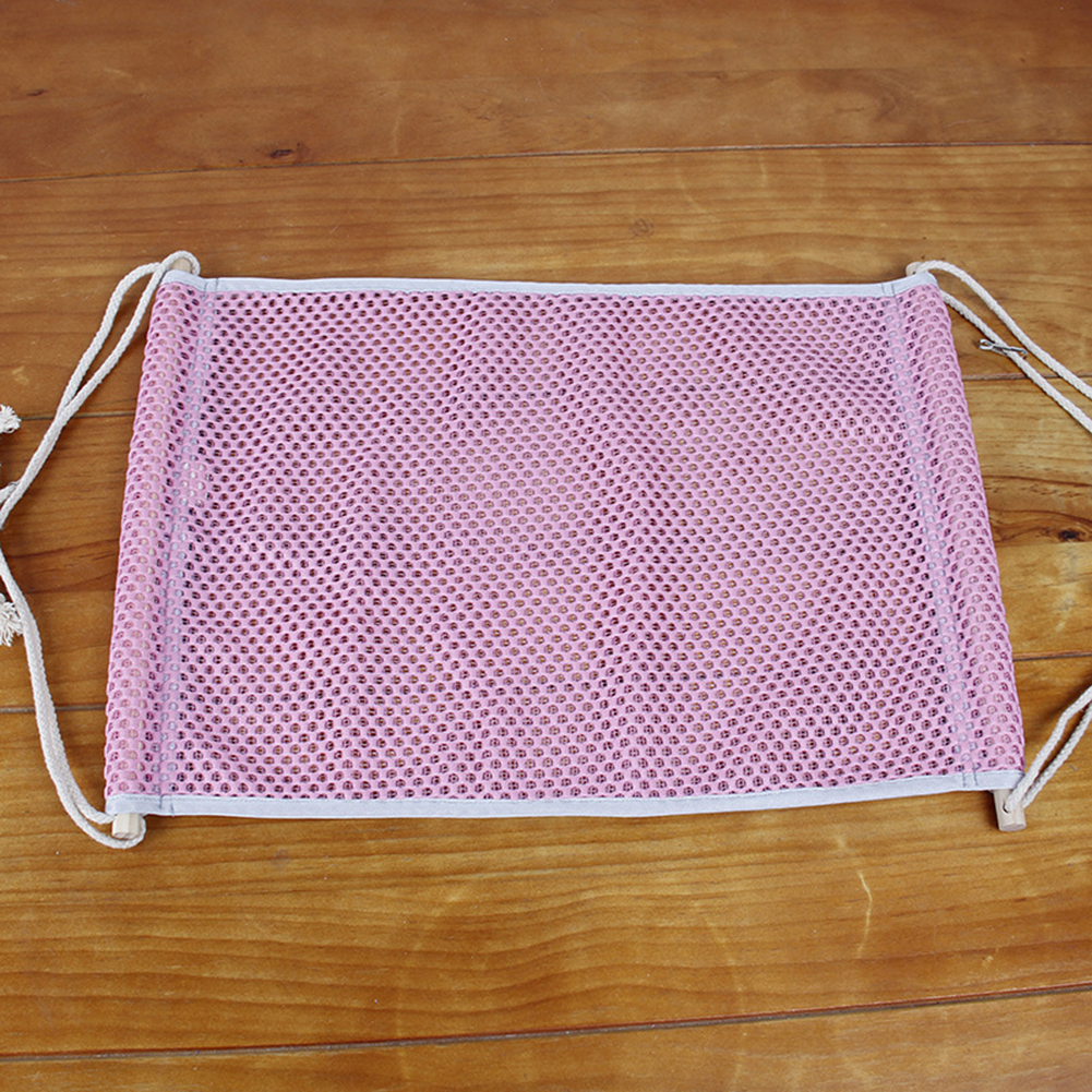 1pc Breathable Comfortable Mesh Pet Hanging Hammock Swing Bed Sleeping Cage House for Cat Kitten