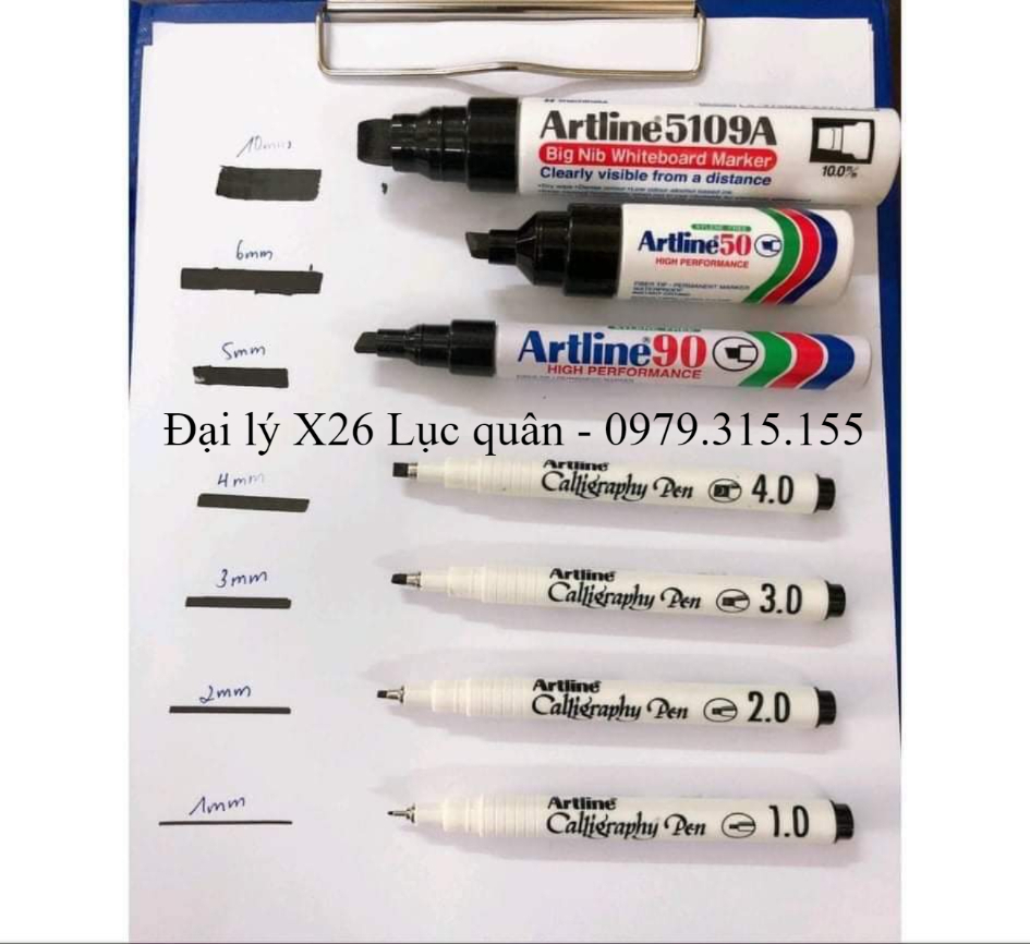 Bút vẽ tham mưu kế hoạch 1-2-3-4-5-6-7.5-10-12li