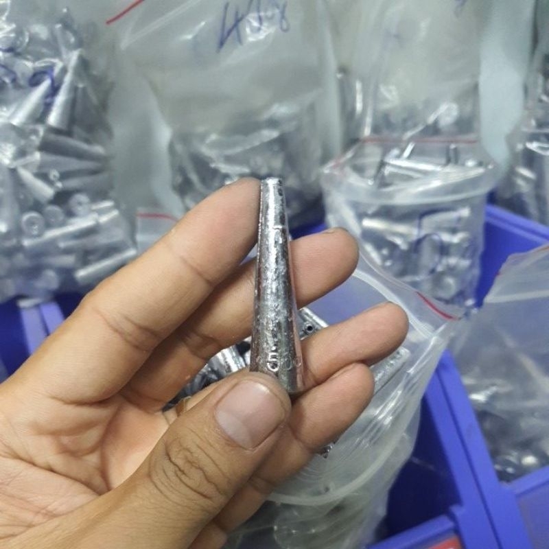 Chì nhọn xuyên tâm size từ 1g-50g