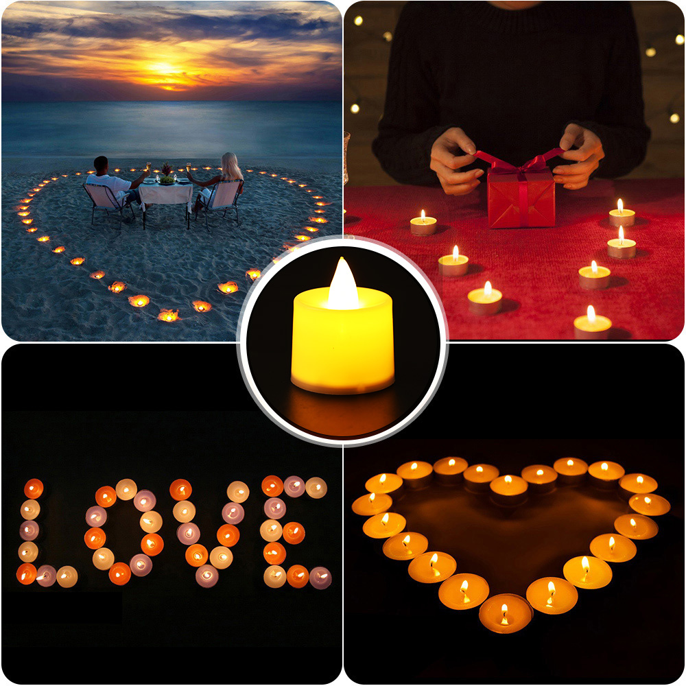 Led Candle Light Smokeless Candle Night Light Family Holiday Wedding Party Decoration. 