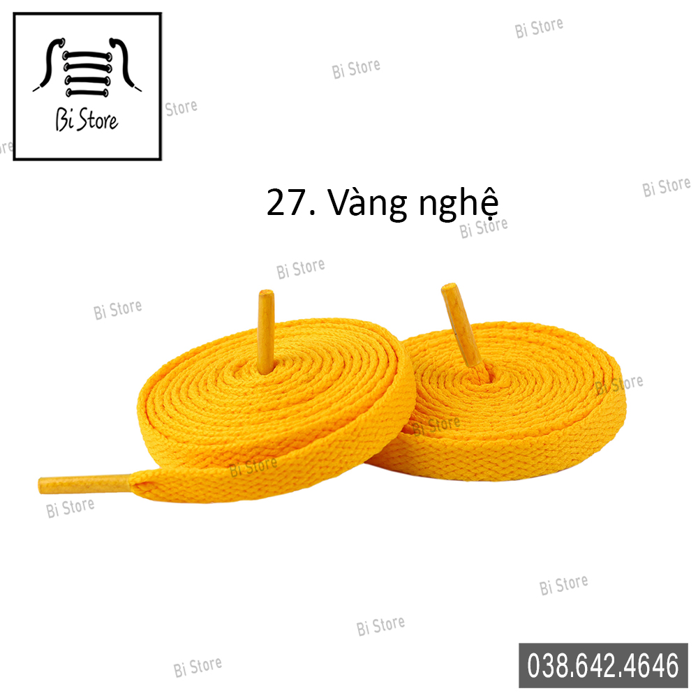 Dây giày dẹt dài 1m2 - 1m6 dành cho giày nike air force 1 , air jordan , converse, vans, adidas,...