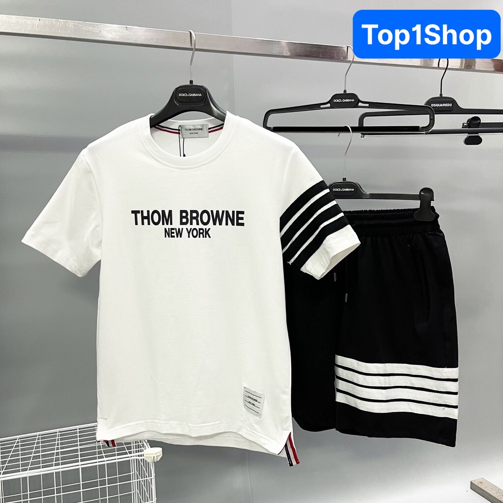 Set bộ thời trang nam phối sọc cá tính S0