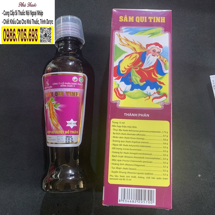 SÂM QUY TINH 300ml -  HỖ TRỢ TĂNG CƯỜNG SỨC KHỎE