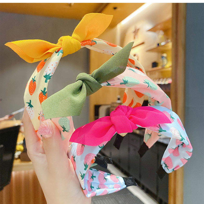 Cài tóc băng đô bờm nơ cho bé chống trượt kute Miscoco BD1