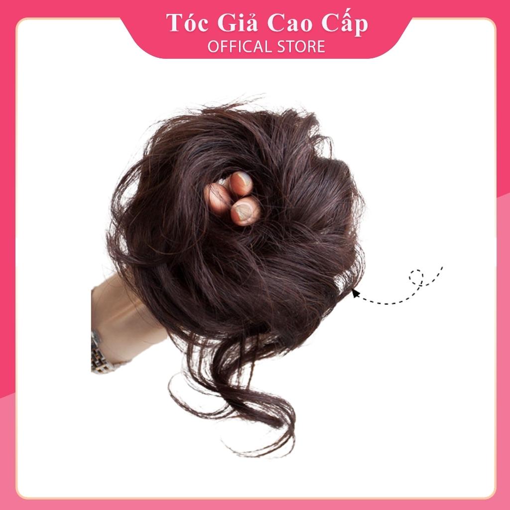Tóc giả búi xoăn lơi dành cho nữ mẫu mới, mã TOCMOI101