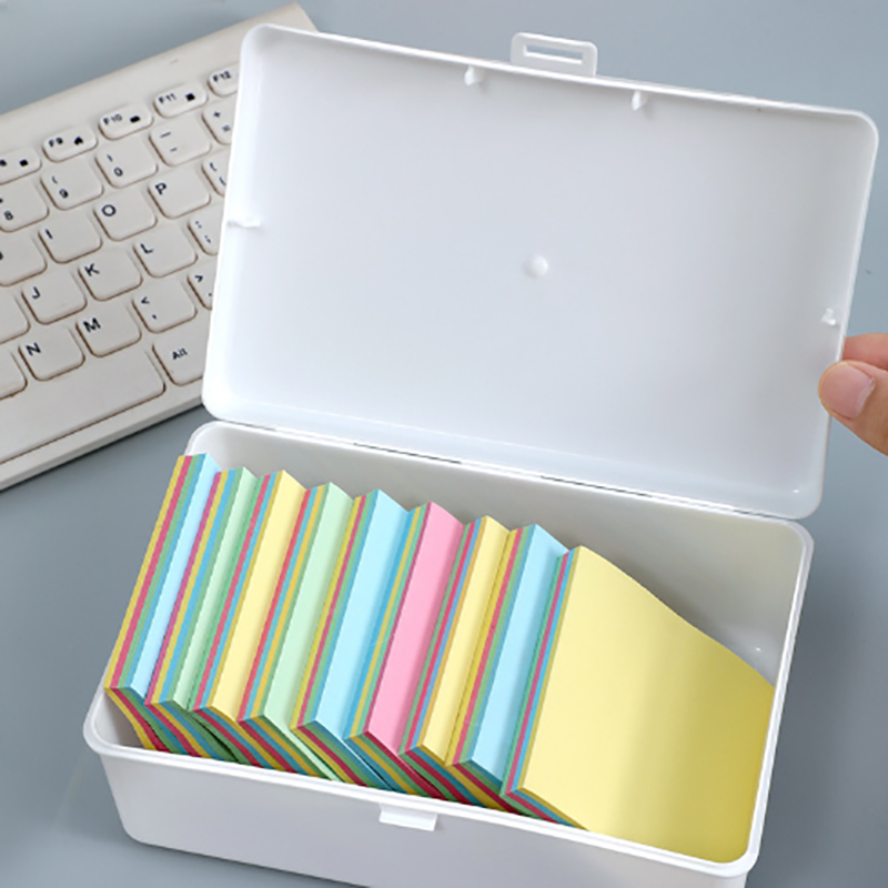 New Transparent Plastic Storage Box Photocards Small Card Storage Box Desk Organizer Box Classification Box Stationery. 