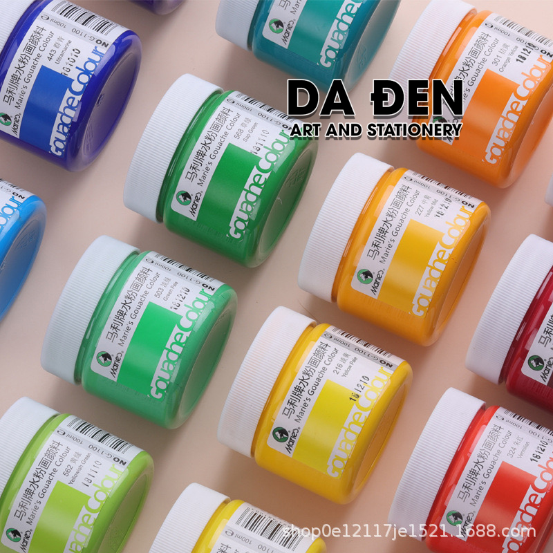 [DA ĐEN] Màu Gouache Marie's 100ml