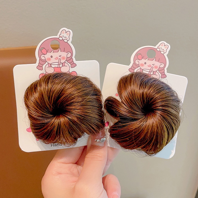 Kẹp Tóc Đính Tóc Giả Thắt Nơ Dễ Thương Cho Bé Gái