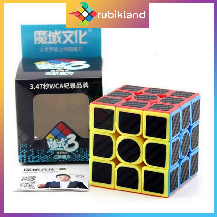 Rubik moyu meilong carbon 3x3 rubic 3 tầng 3x3x3 đồ chơi trí tuệ