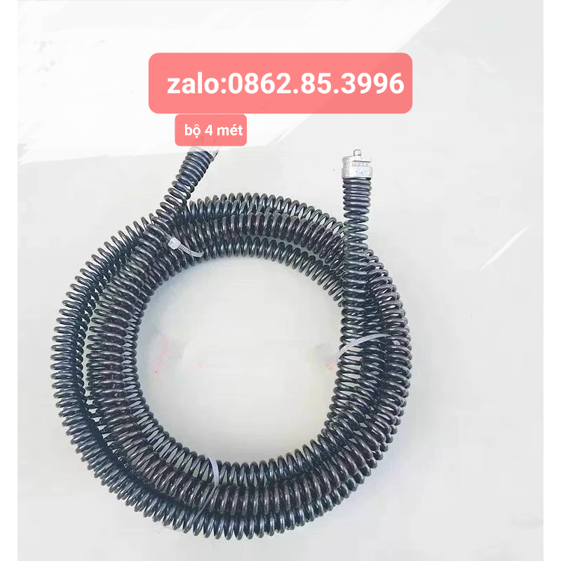 dây thông tắc cống lò xo phi 16 dài 12m ( đầy đủ phụ kiện) free ship