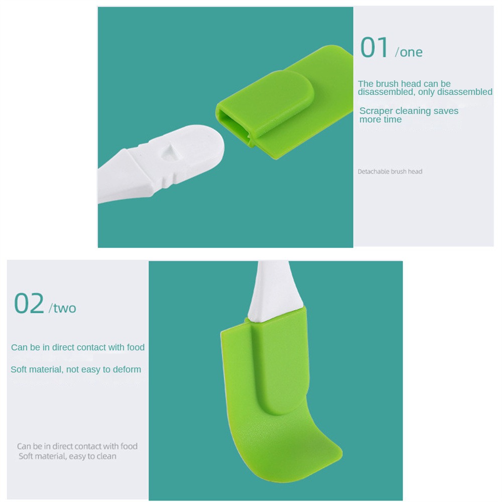 costel Cake baking tool with extended handle, silicone cake split type small shovel, cream scraper, cake rubber scraper