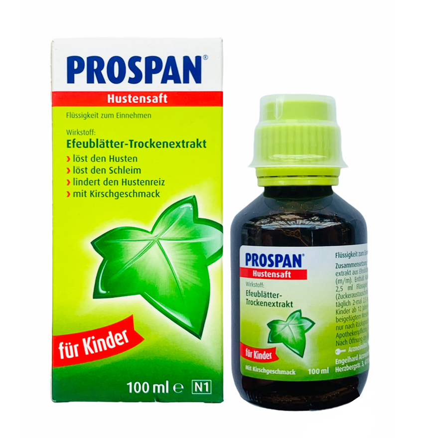 Siro ho Prospan của Đức _ Dành cho trẻ từ 0 tuổi trở lên _ Giúp long đờm làm dứt cơn ho