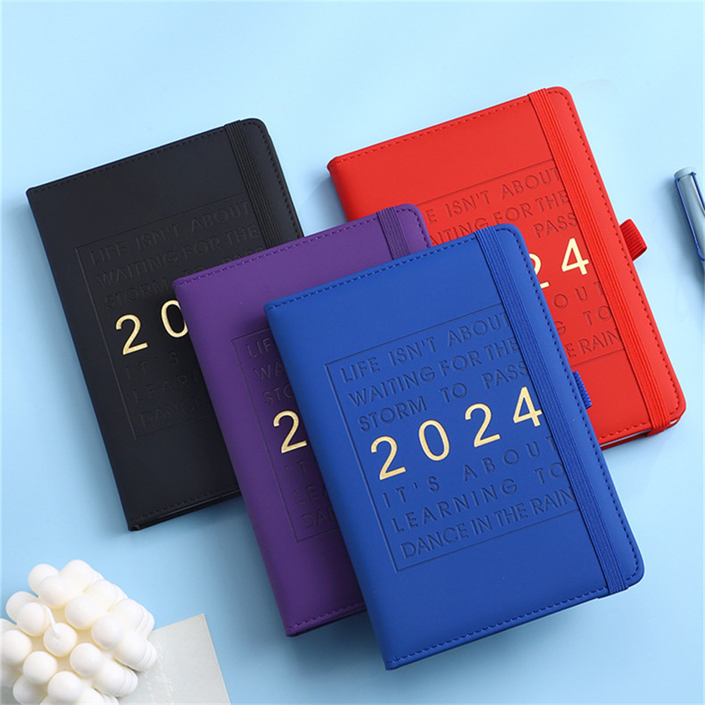 2024 Notebook 365 Days Schedule Organizer 2024 Notebook Diary Journal Planner 365 Days Schedule Organizer Portable Notepad Budget Book A5 Agenda Student Accessories Stationery