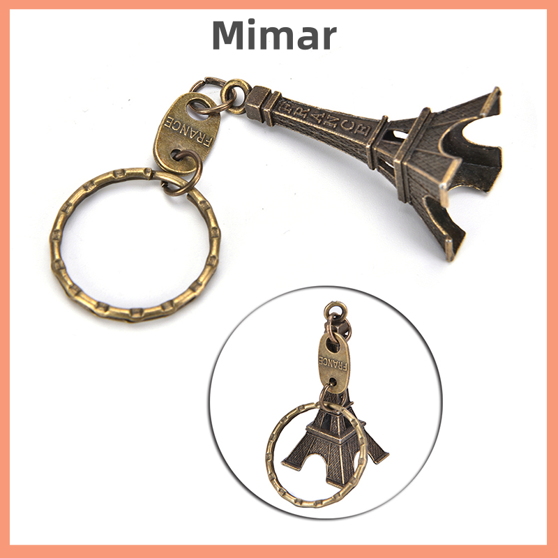 🔥🔥🔥【Fast Shipping】 Paris Retro Mini Eiffel Tower Model Cute Keychain Keyfob Eiffel Tower Figurines Eiffel Tower Keychain