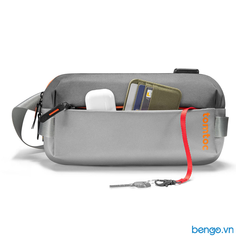 Túi Đeo Chéo TOMTOC (USA) Lightweight Codura Sling Bag Black - H02-A04