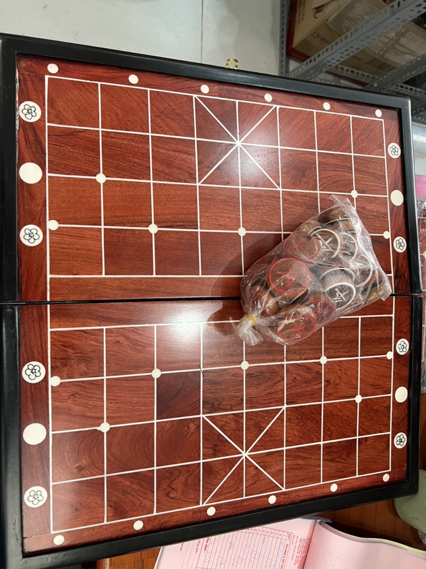 Bộ cờ tướng gỗ hương + quân cờ