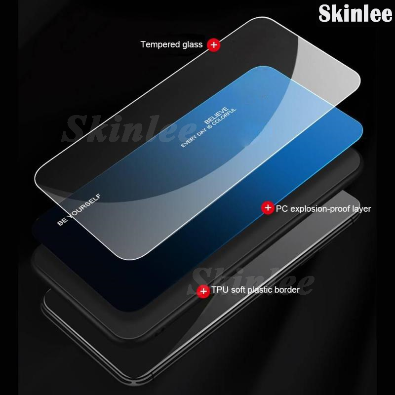 Phone case For Realme C75X Back cover Gradient Tempered Glass Protector Mirror Hard Cover For Realme C75 Cover cases.