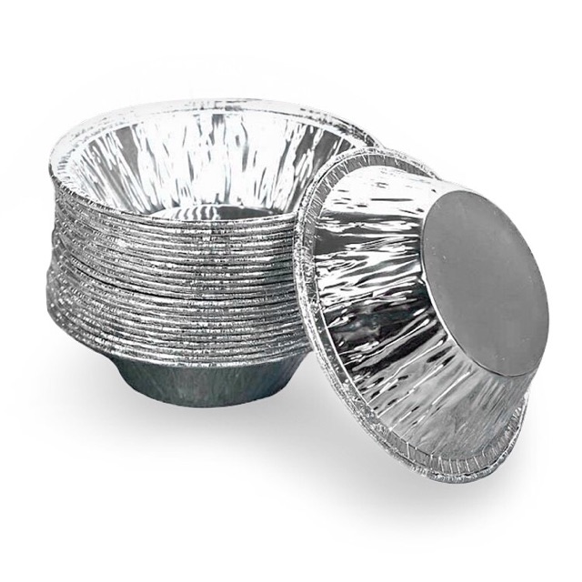Lốc 20 Chén giấy bạc tart trứng 7cm