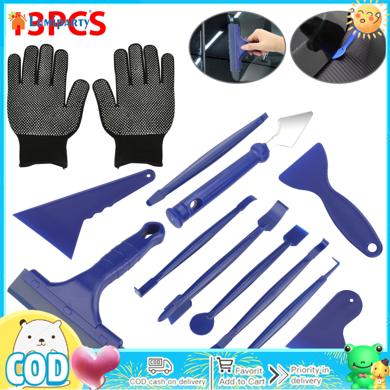 13Pcs Car Window Tint Tools Kit, Vehicle Glass Protective Film Installing  Tool, Car Window Film Squeegee Automotive Film Scrapers Window Tint Tools,  Seamless for Paint Protection Decal Solar Film