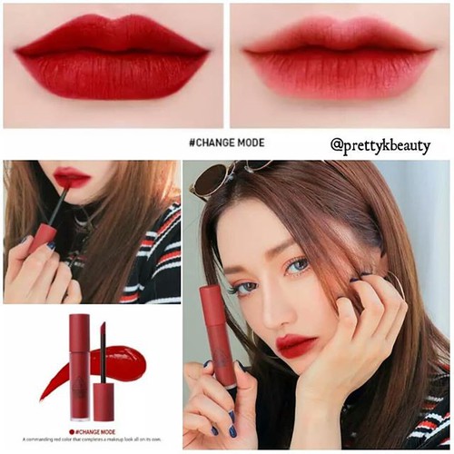 [Genuine] 3CE soft lip lacquer red cold change mode lipstick