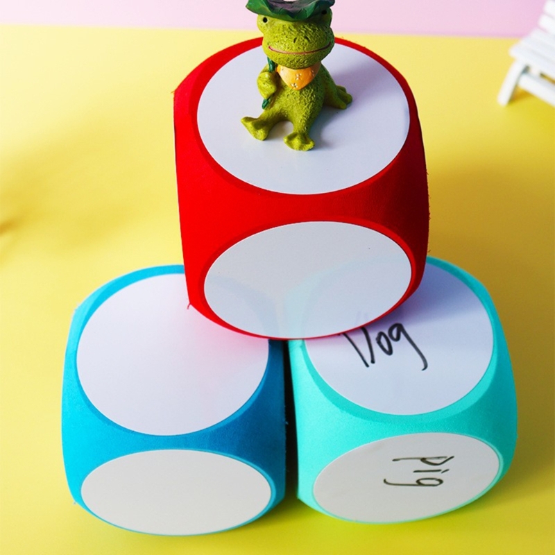 4x4 inch đa năng bảng trắng DICE giáo dục Cube Dice tẩy khô Cube viết trên lau Off tẩy khô Cục củ DICE