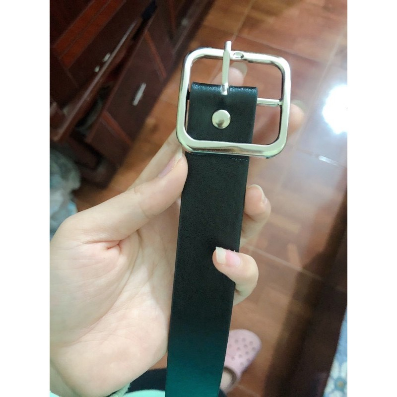 Thắt lưng đai vuông dây da, dây lưng nữ