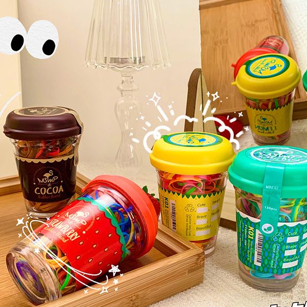 Hộp Thun Cột Tóc Hàn Quốc Siêu Dễ Thương (150 dây)